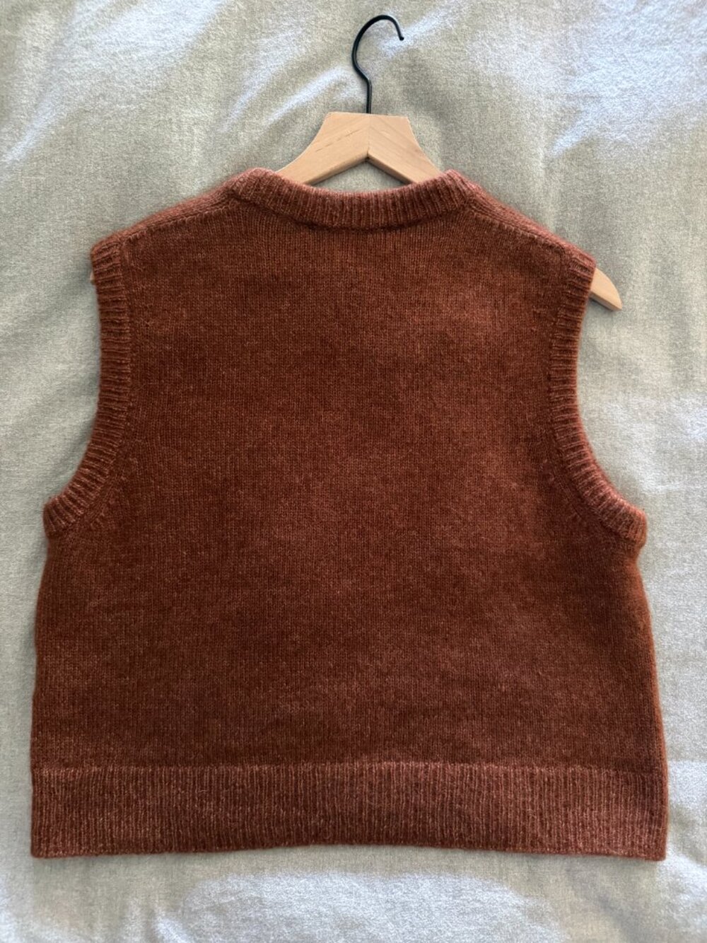 Sezane Samuel Jumper (Vest) Mahogany - Size Small - EUC! - Picture 6 of 8